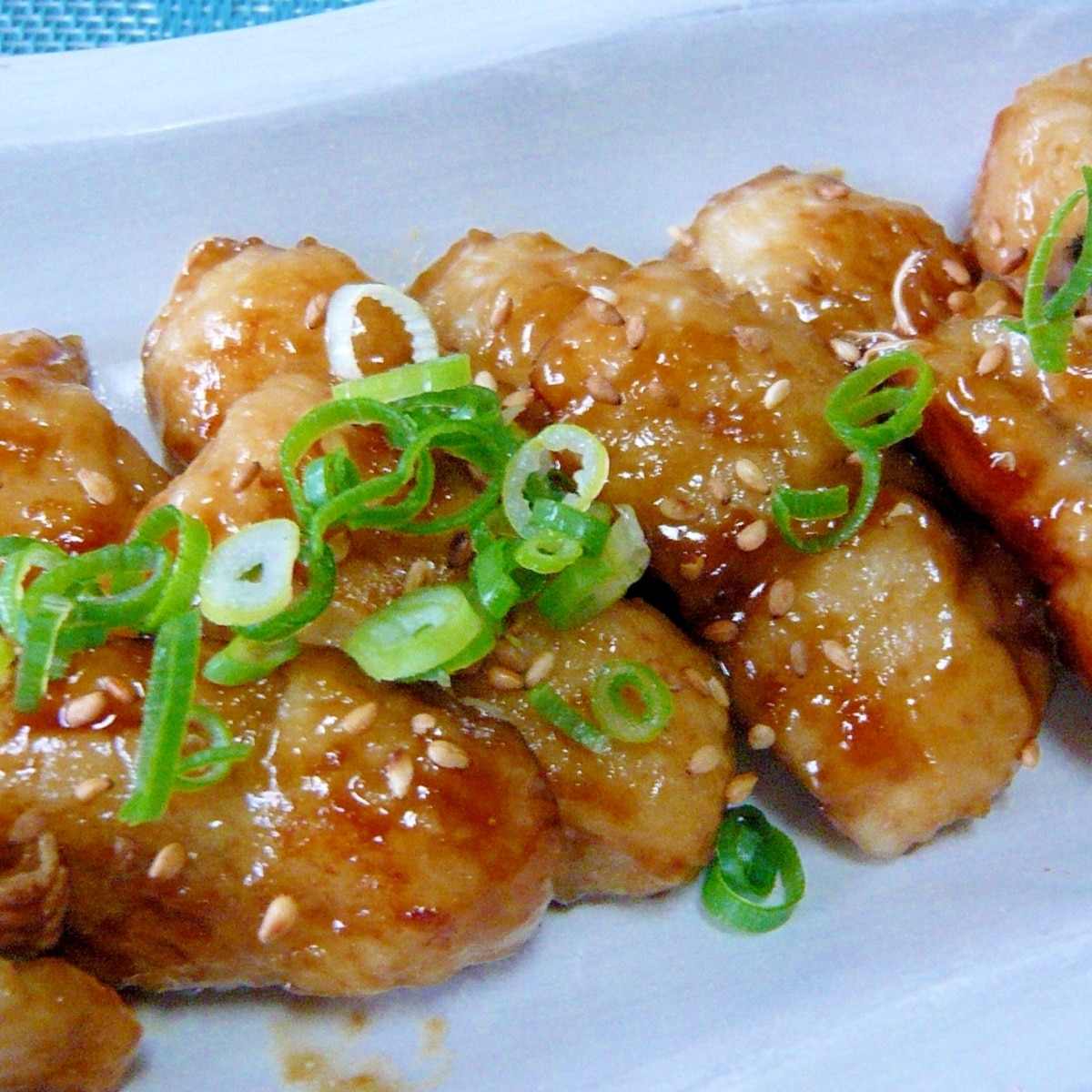 ネギ ごまをかけて 鱧の照り焼き レシピ 作り方 By ひろりん1106 楽天レシピ ネギ ごまをかけて 鱧の照り焼き レシピ 作り方 By ひろりん1106 楽天レシピ